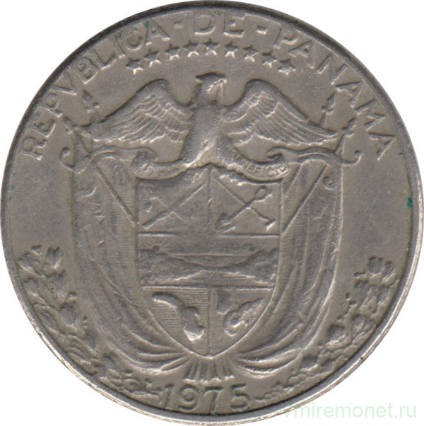 Монета. Панама. 1/4 бальбоа 1975 год.