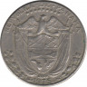 Монета. Панама. 1/4 бальбоа 1975 год. ав.
