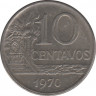 Монета. Бразилия. 10 сентаво 1970 год. ав.