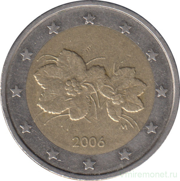 Монета. Финляндия. 2 евро 2006 год. Старый тип.