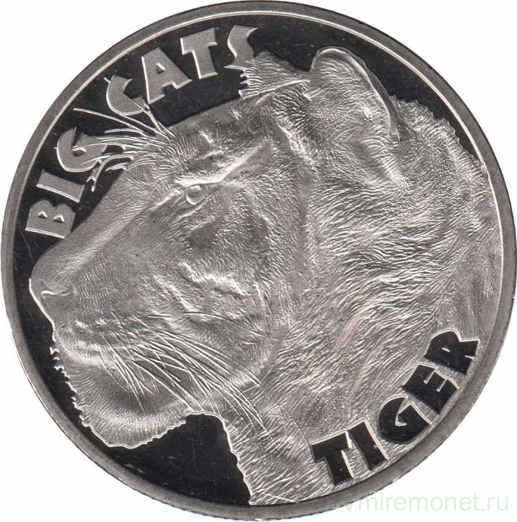 Монета. Сьерра-Леоне. 1 доллар 2020 год. Большие кошки. Тигр.