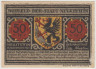 Бона. Нотгельд. Германия. Город Нойштеттин (Щециник). 50 пфеннигов 1921 год. Вариант 968.2.3. ав.