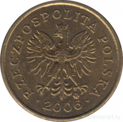 Монета. Польша. 1 грош 2006 год.