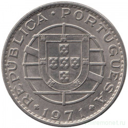 Монета. Мозамбик. 20 эскудо 1971 год.
