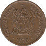 Монета. Южно-Африканская республика. 1 цент 1972 год. ав.