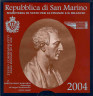 Монета. Сан-Марино. 2 евро 2004 год. Бартоломео Боргези. (Буклет, коинкарта).Буклет.