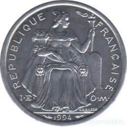 Монета. Новая Каледония. 1 франк 1994 год. 