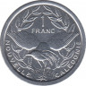 Монета. Новая Каледония. 1 франк 1994 год. рев.