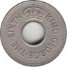 Монета. Фиджи. 1/2 пенни 1952 год. рев.