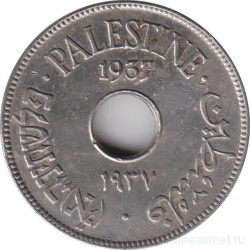Монета. Палестина. 10 милей 1937 год.