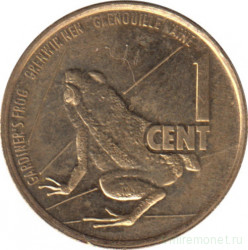 Монета. Сейшельские острова. 1 цент 2016 год.