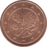 Монета. Германия. 2 цента 2019 год. (J). ав.