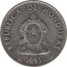 Монета. Гондурас. 50 сентаво 1991 год. ав.
