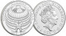 Монета. Великобритания. 5 фунтов 2021 год. 150 лет Королевскому Альберт-холлу. В буклете.