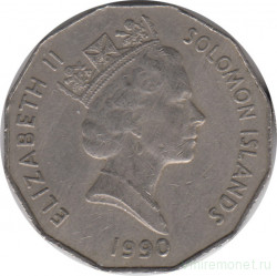 Монета. Соломоновы острова. 50 центов 1990 год.