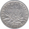 Монета. Франция. 50 сантимов 1906 год. ав.