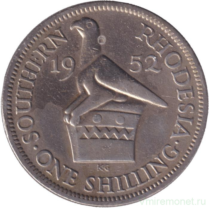 Монета. Южная Родезия. 1 шиллинг 1952 год.