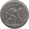  Монета. Люксембург. 50 сантимов 1930 год. ав.