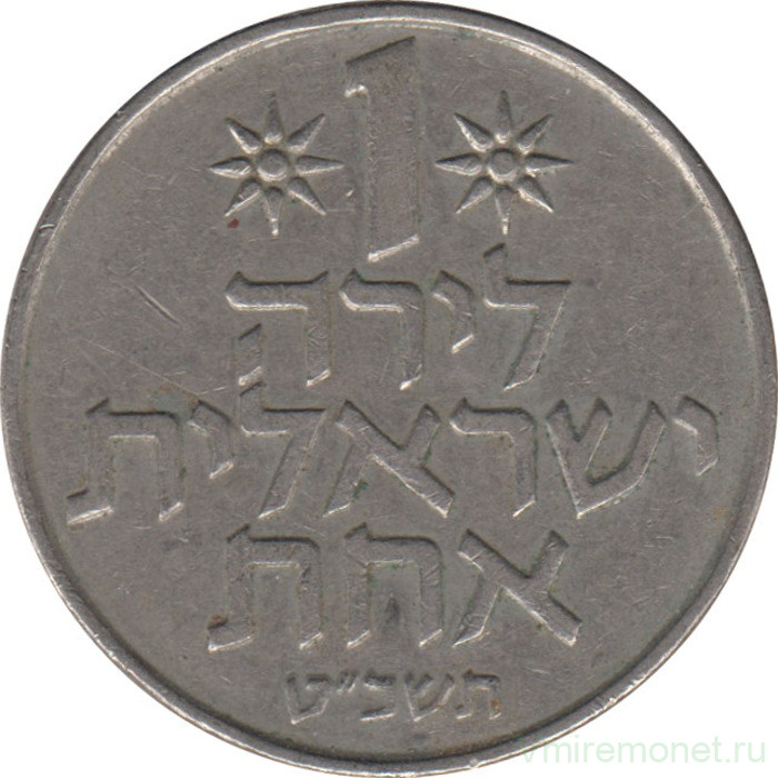Монета. Израиль. 1 лира 1980 (5740) год.