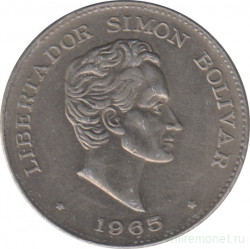 Монета. Колумбия. 50 сентаво 1965 год.