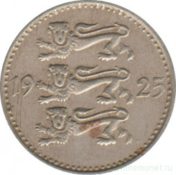 Монета. Эстония. 3 марки 1925 год.