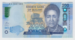Банкнота. Малави. 200 квачей 2017 год.