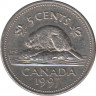 Монета. Канада. 5 центов 1997 год. ав.