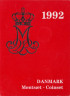 Монета. Дания.Набор разменных монет в буклете. 1992 год. титул.