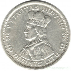 Монета. Литва. 10 литов 1936 год. Витаутас Дидисис.