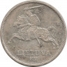 Монета. Литва. 10 литов 1936 год. Витаутас Дидисис. рев