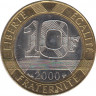  Монета. Франция. 10 франков 2000 год. ав.