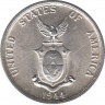 Монета. Филиппины. 50 сентаво 1944 год. рев.