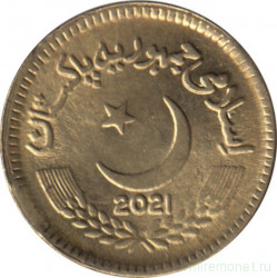 Монета. Пакистан. 5 рупий 2021 год.