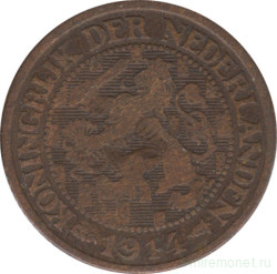 Монета. Нидерланды. 1 цент 1914 год.