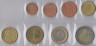 Монеты. Греция. Набор евро 8 монет 2002 год. 1, 2, 5, 10, 20, 50 центов, 1, 2 евро. ав.