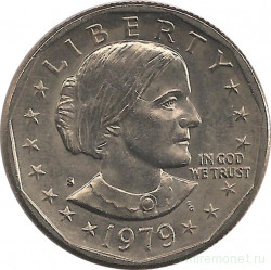 Монета. США. 1 доллар 1979 год. Сьюзен Энтони. Монетный двор S.