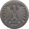 Монета. ФРГ. 5 марок 1986 год. Монетный двор - Мюнхен (D). fd/