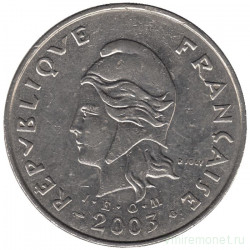 Монета. Новая Каледония. 50 франков 2003 год.