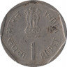 Монета. Индия. 1 рупия 1989 год. ФАО. Еда и окружающая среда. рев.