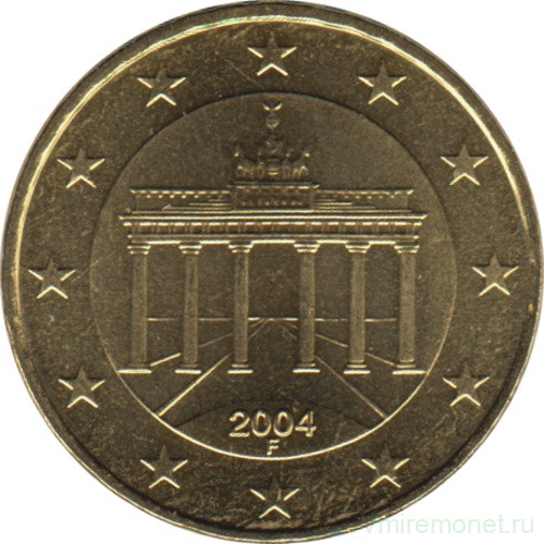 Монета. Германия. 10 центов 2004 год. (F).