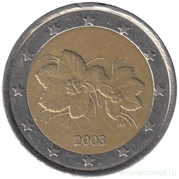 Монета. Финляндия. 2 евро 2003 год.
