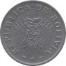 Монета. Боливия. 10 сентаво 1987 год. рев.