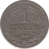 Монета. Уругвай. 1 сентесимо 1924 год. рев.