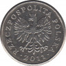 Монета. Польша. 50 грошей 2011 год. ав.