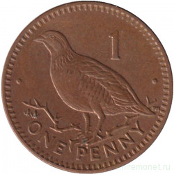 Монета. Гибралтар. 1 пенни 2002 год.