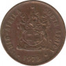 Монета. Южно-Африканская республика. 1 цент 1973 год. ав.