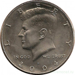 Монета. США. 50 центов 2004 год. Монетный двор D.