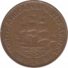 Монета. Южно-Африканская республика (ЮАР). 1 пенни 1937 год. ав.