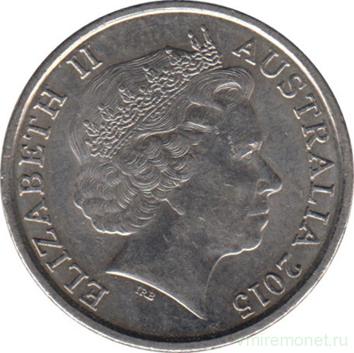 Монета. Австралия. 5 центов 2015 год.