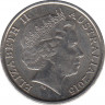 Монета. Австралия. 5 центов 2015 год. ав.